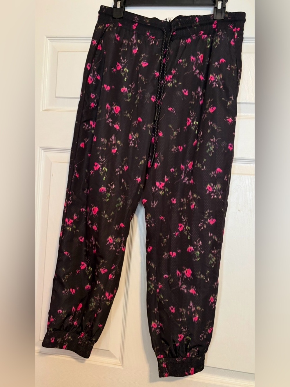 Pam & Gela Black Neon Ditsy Track Pant